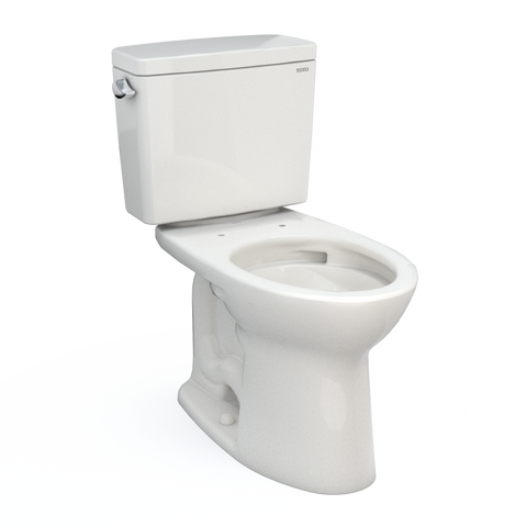 TOTO Drake Two-Piece Elongated 1.6 GPF TORNADO FLUSH Toilet with CEFIONTECT, Colonial White, Vitreous China, CST776CSG#11