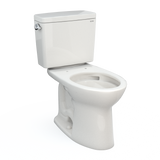 TOTO Drake Two-Piece Elongated 1.6 GPF Universal Height TORNADO FLUSH Toilet with CEFIONTECT, Colonial White, Vitreous China, CST776CSFG#11