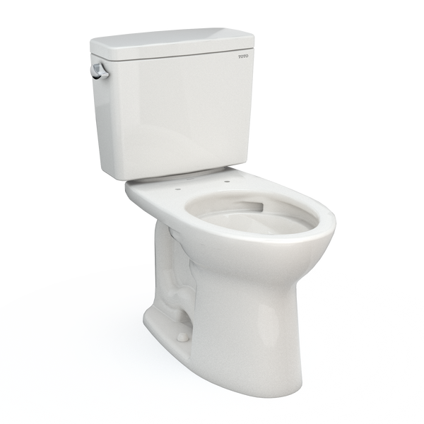 TOTO Drake Two-Piece Elongated 1.6 GPF Universal Height TORNADO FLUSH Toilet with CEFIONTECT, Colonial White, Vitreous China, CST776CSFG#11