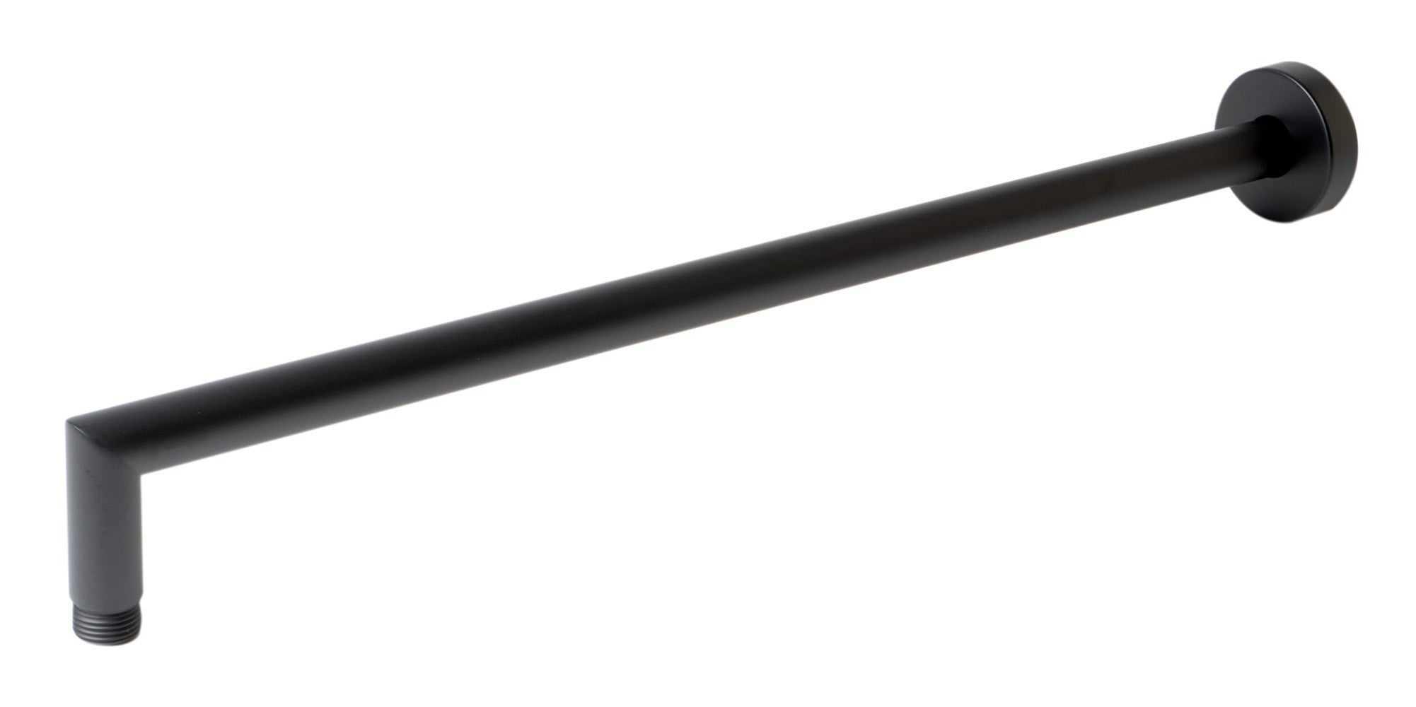 ALFI brand ABSA20R-BM Black Matte 20" Round Wall Shower Arm, Brass