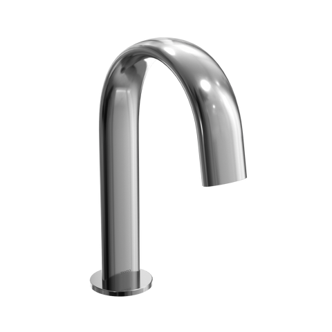 TOTO Gooseneck AC Powered 0.35 GPM Touchless Bathroom Faucet, 20 Second On-Demand Flow, Polished Chrome, Brass, T24S32A#CP