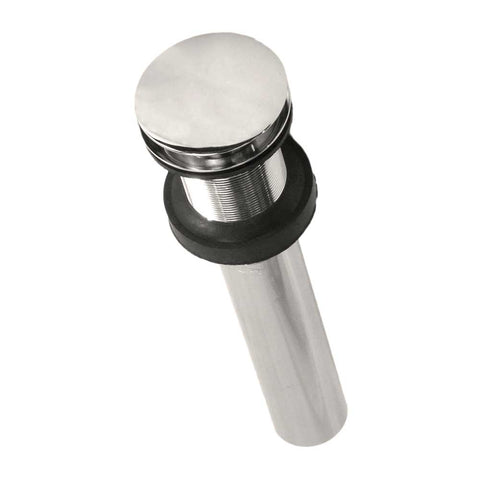 Native Trails 1.5" Push to Seal Dome Drain in Polished Nickel, DR130-PN