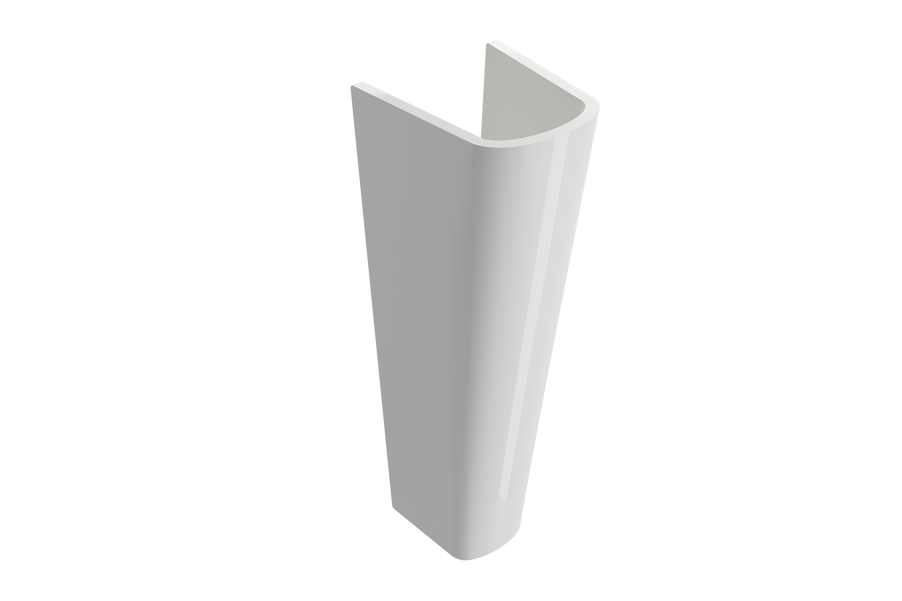 BOCCHI Taormina Pedestal Base Fireclay 27.25 in. in White, 1002-001-0320