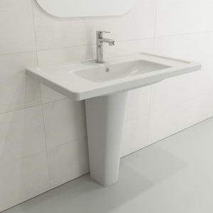 Alternate Image for BOCCHI Taormina Pedestal Base Fireclay 27.25 in. in Matte White, 1002-002-0320