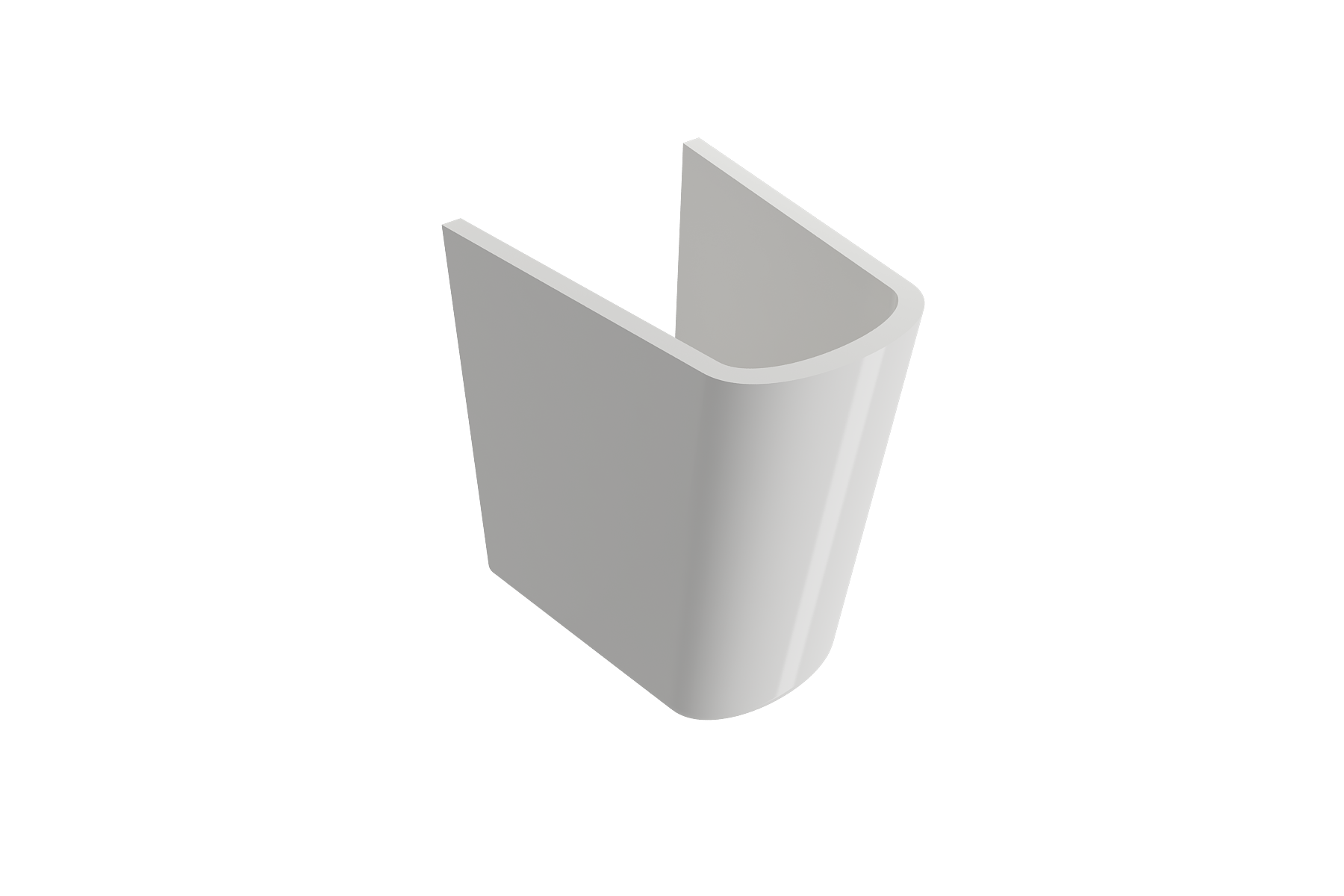BOCCHI Taormina Trap Cover Fireclay 27.25 in. in White, 1003-001-0338