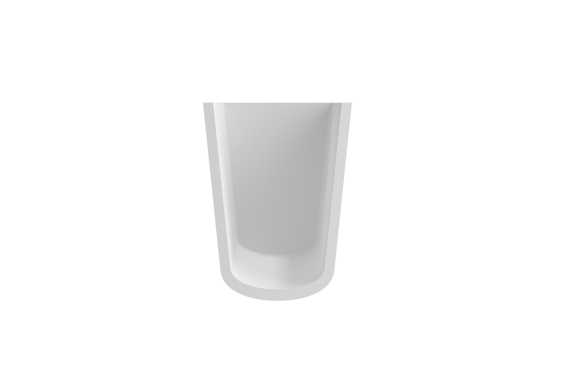 BOCCHI Taormina Trap Cover Fireclay 27.25 in. in Matte White, 1003-002-0338