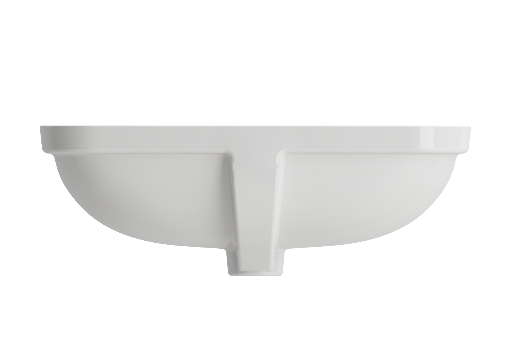 BOCCHI Scala 22" Rectangle Undermount Fireclay Bathroom Sink, White, 1006-001-0125