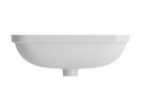 BOCCHI Scala 22" Rectangle Undermount Fireclay Bathroom Sink, White, 1006-001-0125
