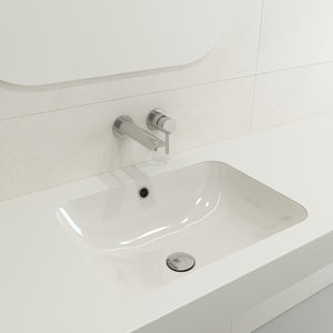 Alternate Image for BOCCHI Scala 22" Rectangle Undermount Fireclay Bathroom Sink, White, 1006-001-0125