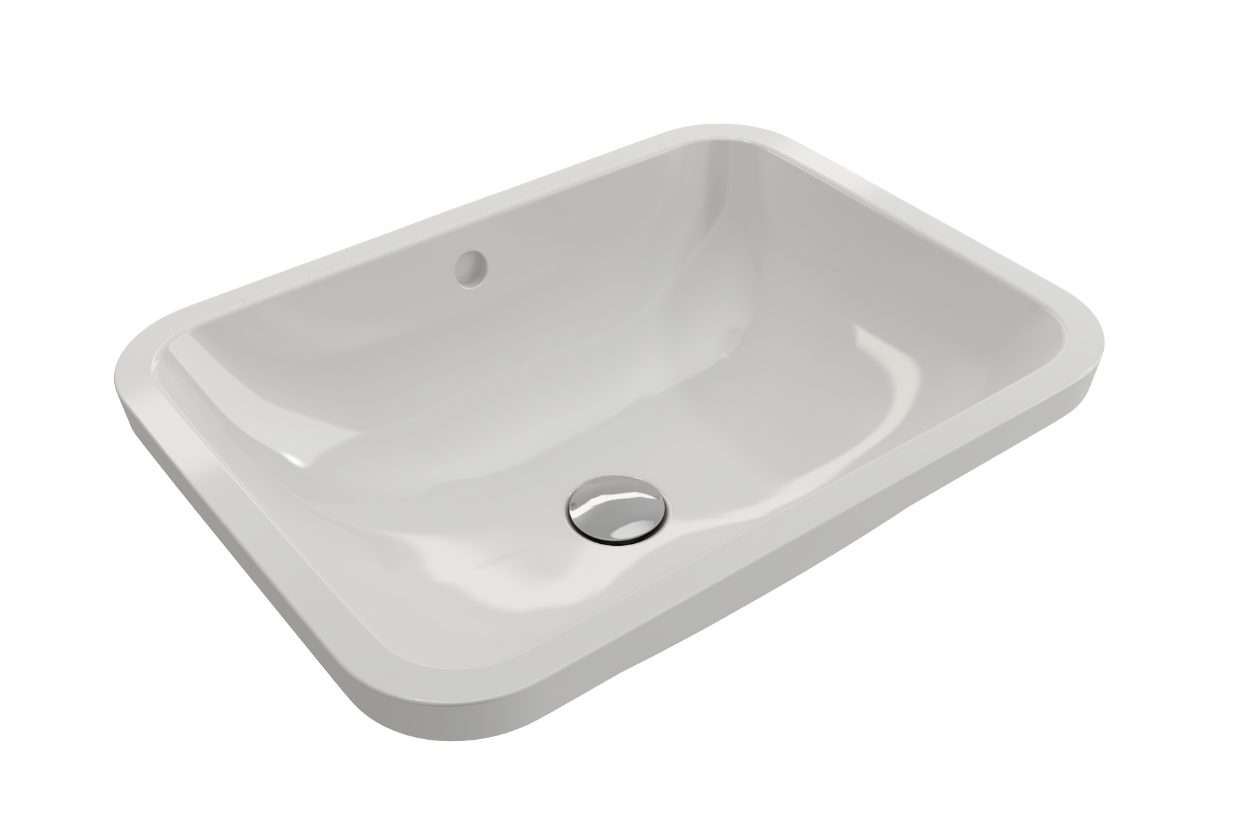 BOCCHI Scala 22" Rectangle Undermount Fireclay Bathroom Sink, White, 1006-001-0125