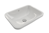 BOCCHI Scala 22" Rectangle Undermount Fireclay Bathroom Sink, White, 1006-001-0125
