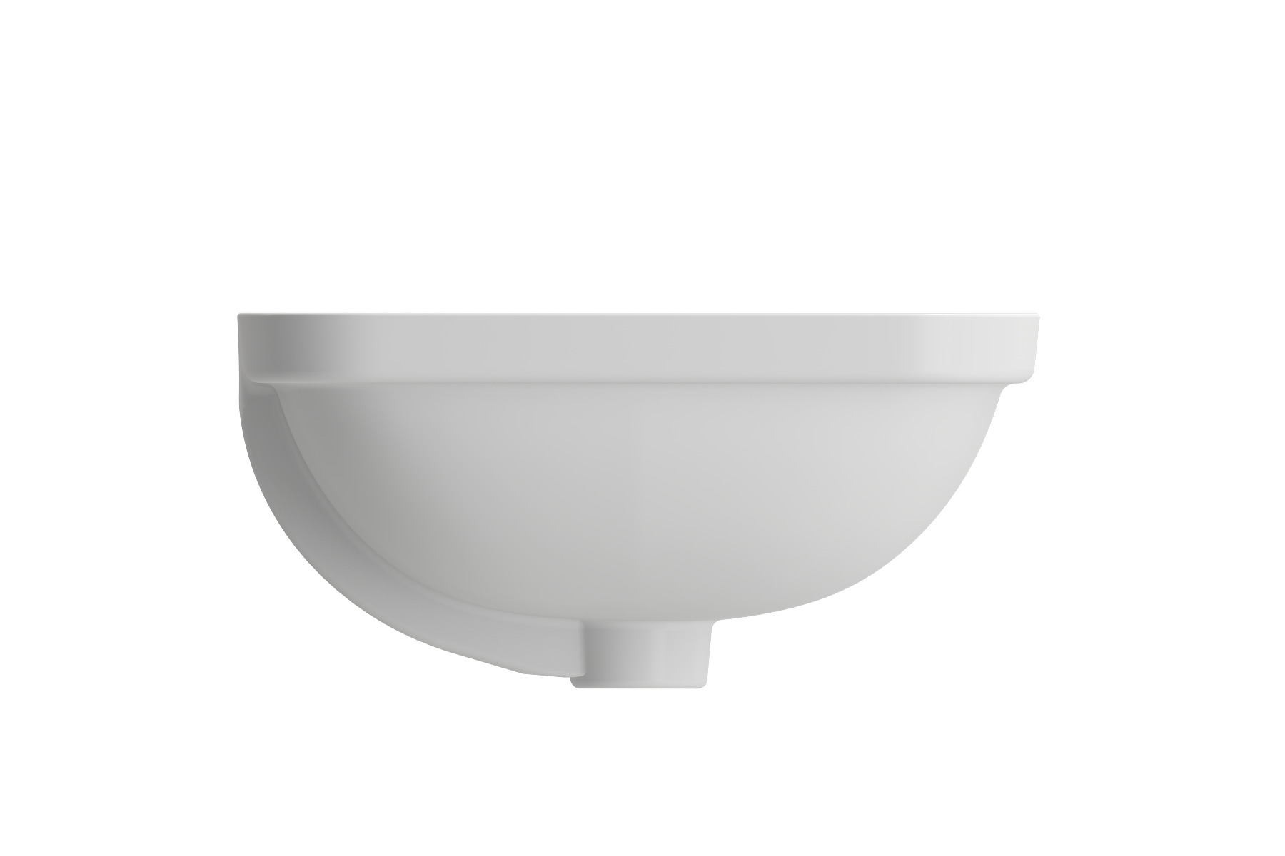 BOCCHI Scala 22" Rectangle Undermount Fireclay Bathroom Sink, Matte White, 1006-002-0125