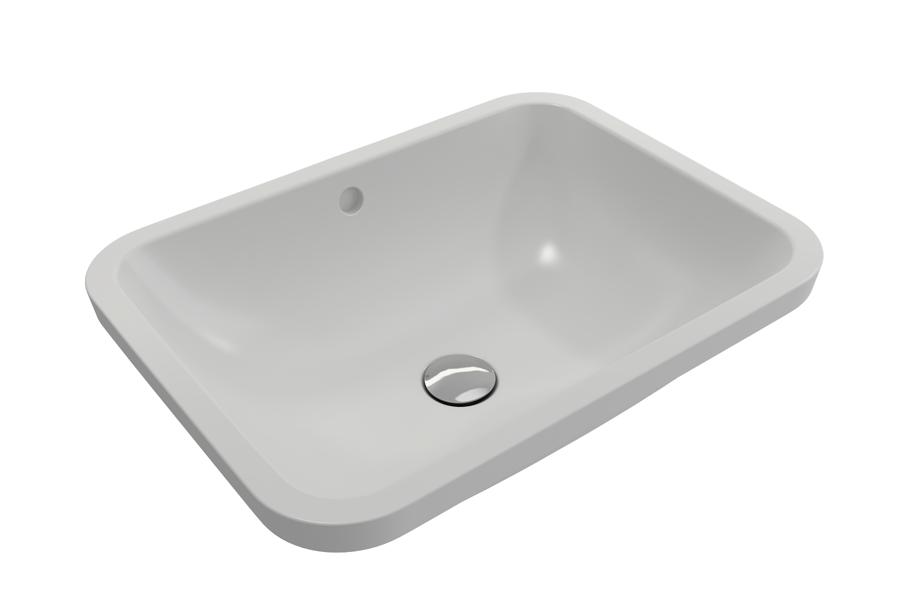 BOCCHI Scala 22" Rectangle Undermount Fireclay Bathroom Sink, Matte White, 1006-002-0125