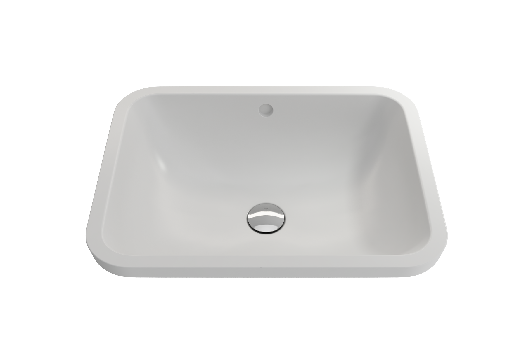 BOCCHI Scala 22" Rectangle Undermount Fireclay Bathroom Sink, Matte White, 1006-002-0125