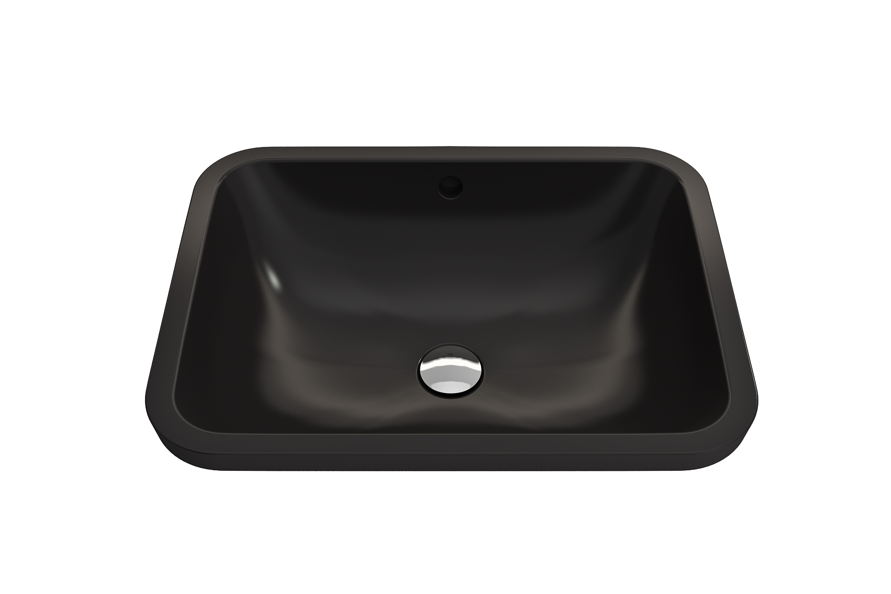 BOCCHI Scala 22" Rectangle Undermount Fireclay Bathroom Sink, Matte Black, 1006-004-0125