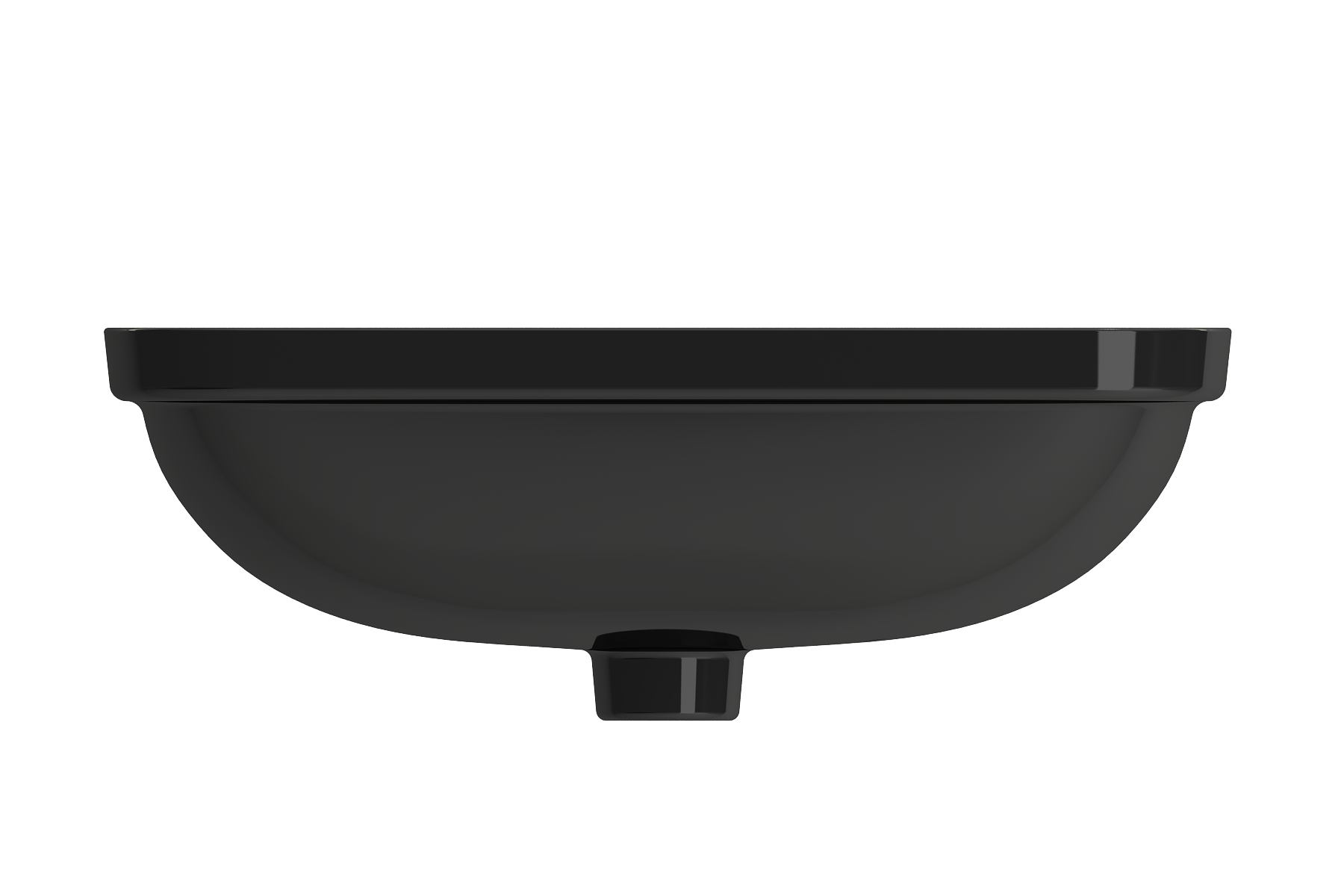 BOCCHI Scala 22" Rectangle Undermount Fireclay Bathroom Sink, Black, 1006-005-0125