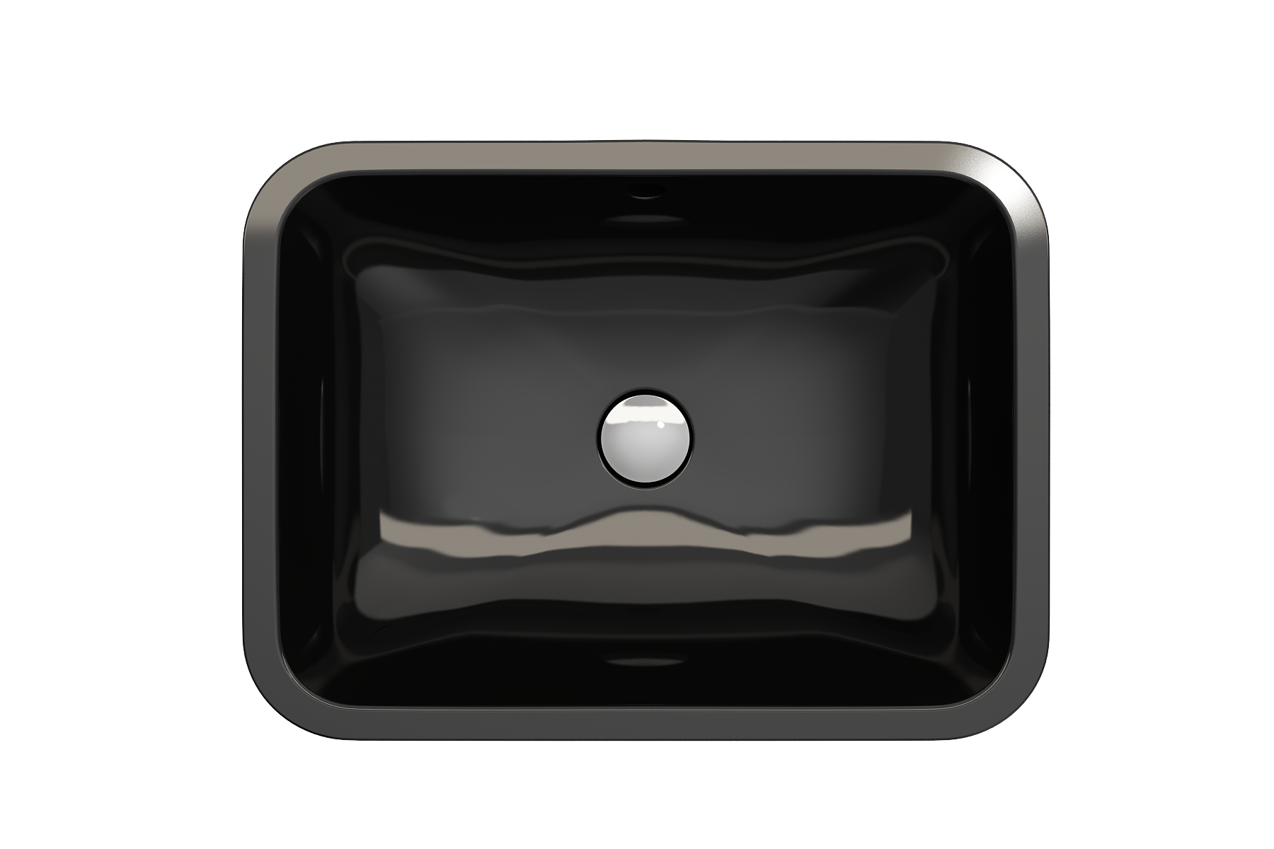 BOCCHI Scala 22" Rectangle Undermount Fireclay Bathroom Sink, Black, 1006-005-0125
