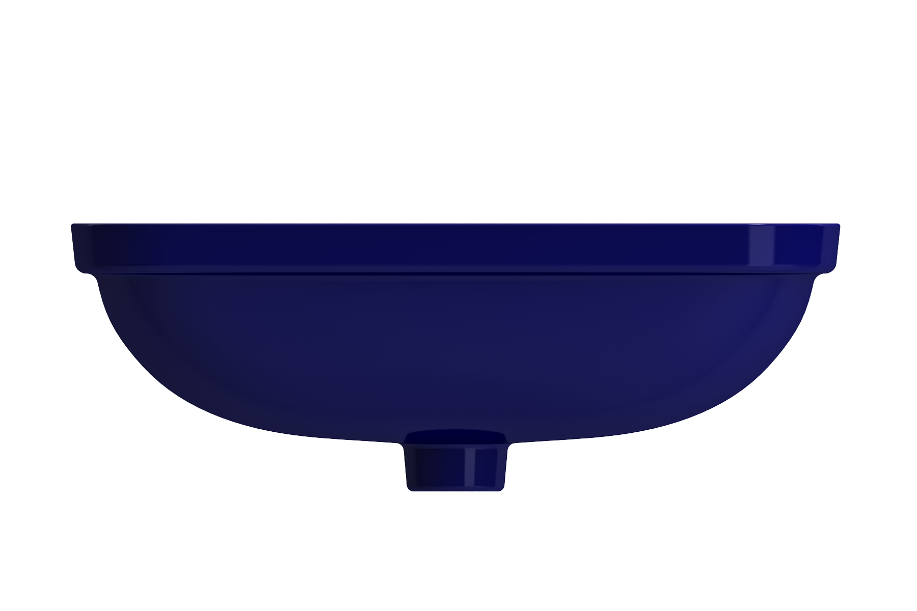BOCCHI Scala 22" Rectangle Undermount Fireclay Bathroom Sink, Sapphire Blue, 1006-010-0125