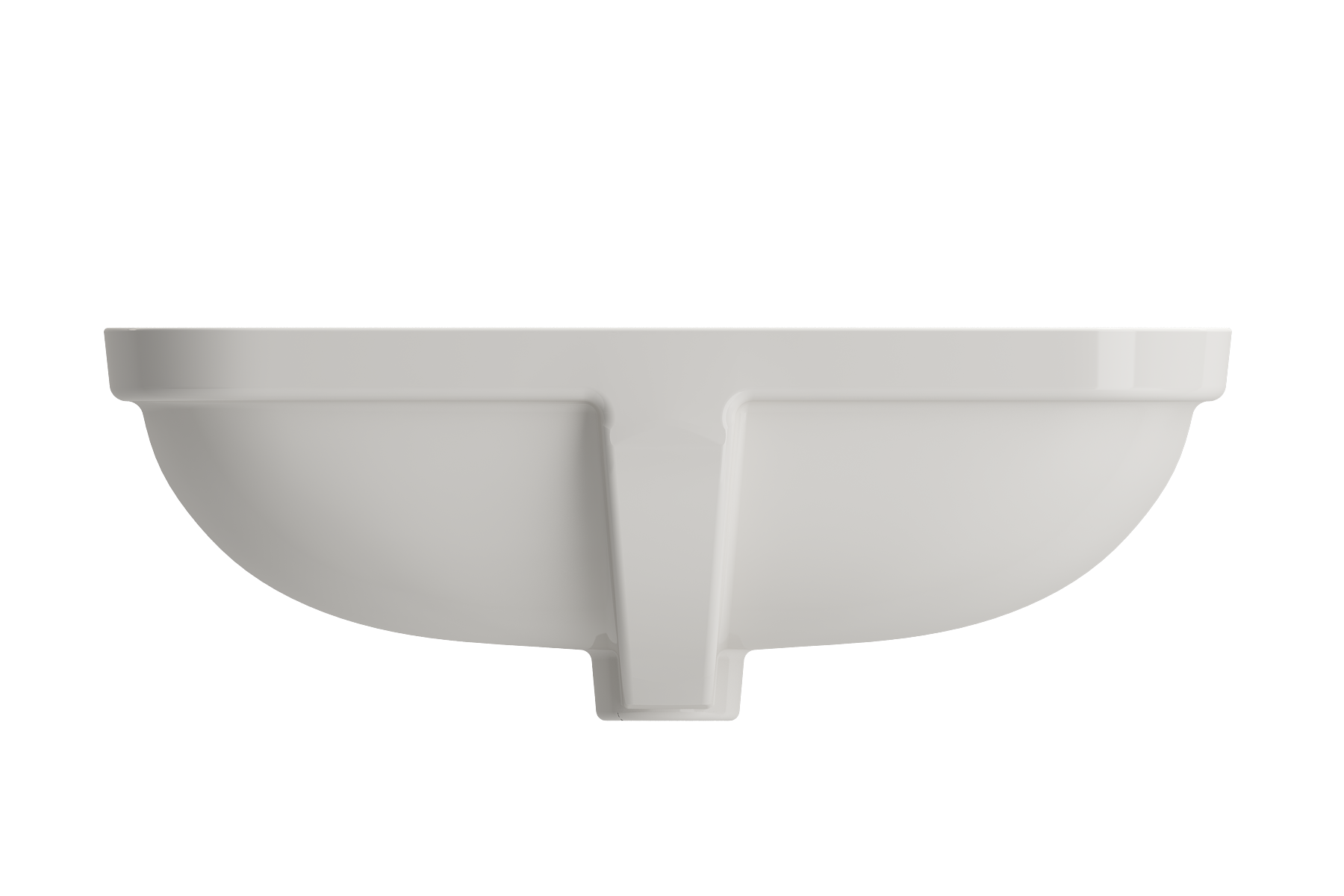 BOCCHI Scala 22" Rectangle Undermount Fireclay Bathroom Sink, Biscuit, 1006-014-0125