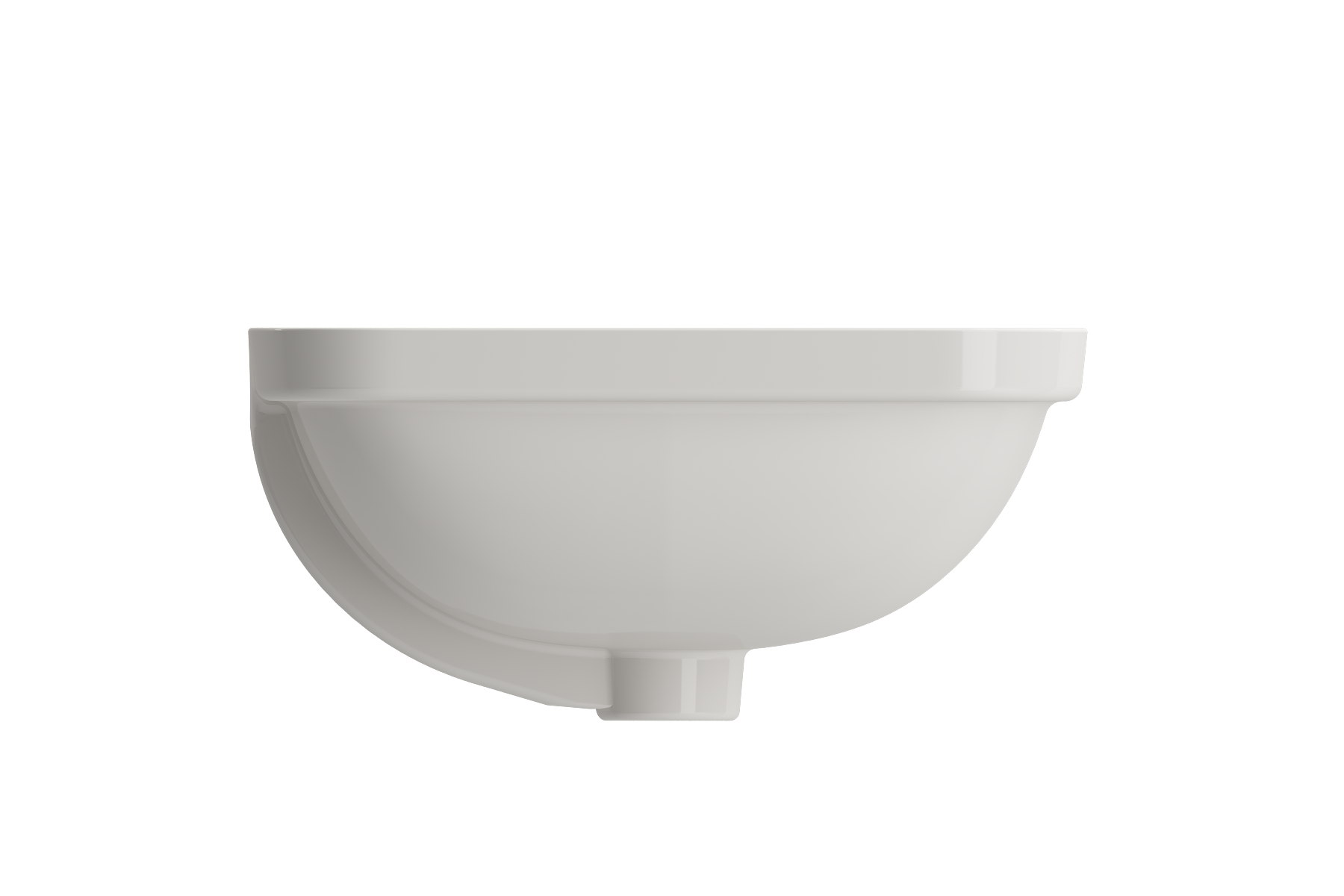 BOCCHI Scala 22" Rectangle Undermount Fireclay Bathroom Sink, Biscuit, 1006-014-0125