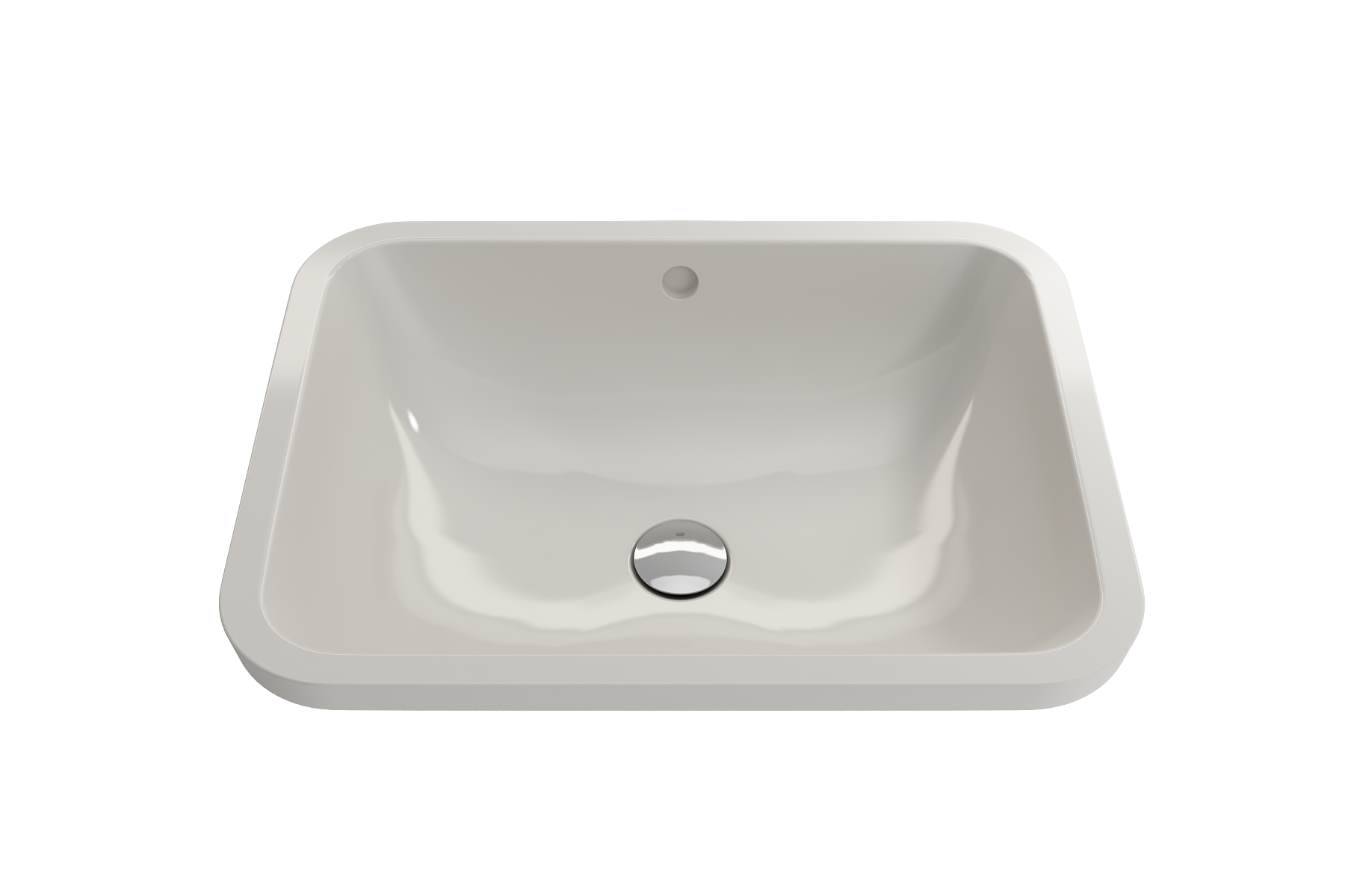 BOCCHI Scala 22" Rectangle Undermount Fireclay Bathroom Sink, Biscuit, 1006-014-0125