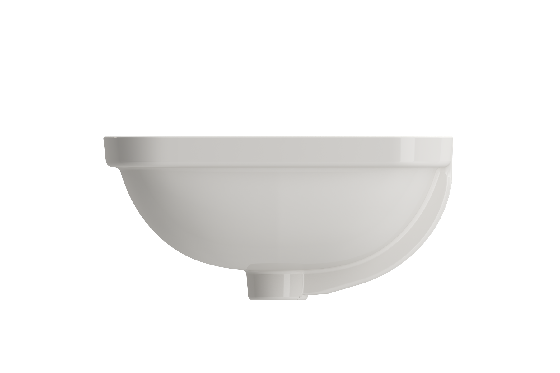 BOCCHI Scala 22" Rectangle Undermount Fireclay Bathroom Sink, Biscuit, 1006-014-0125
