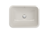 BOCCHI Scala 22" Rectangle Undermount Fireclay Bathroom Sink, Biscuit, 1006-014-0125