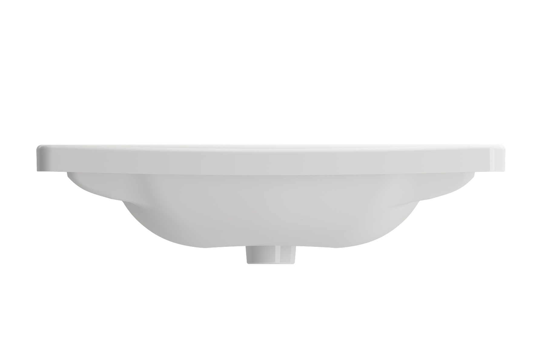 BOCCHI Taormina 26" Rectangle Wallmount Fireclay Bathroom Sink, White, Single Faucet Hole, 1007-001-0126