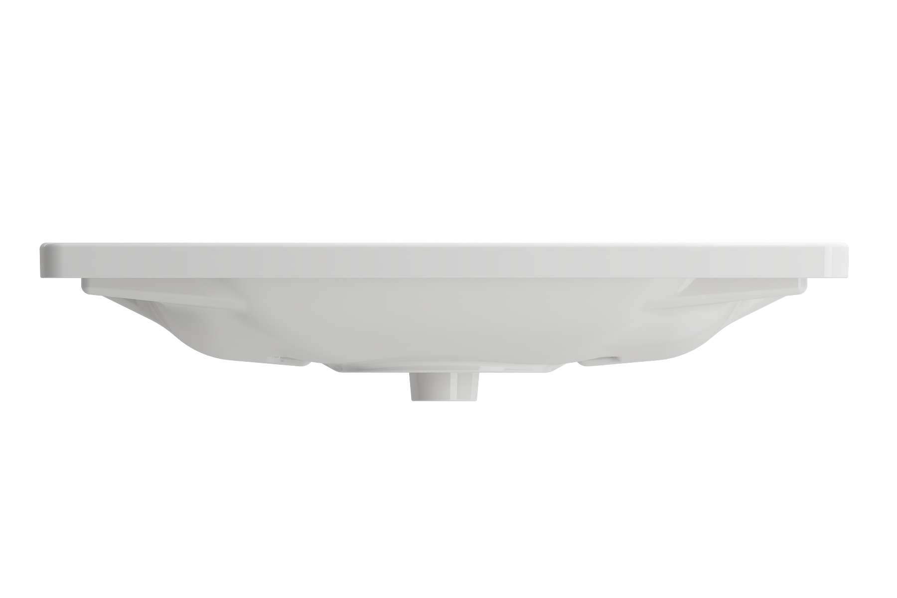 BOCCHI Taormina 34" Rectangle Wallmount Fireclay Bathroom Sink, White, Single Faucet Hole, 1008-001-0126