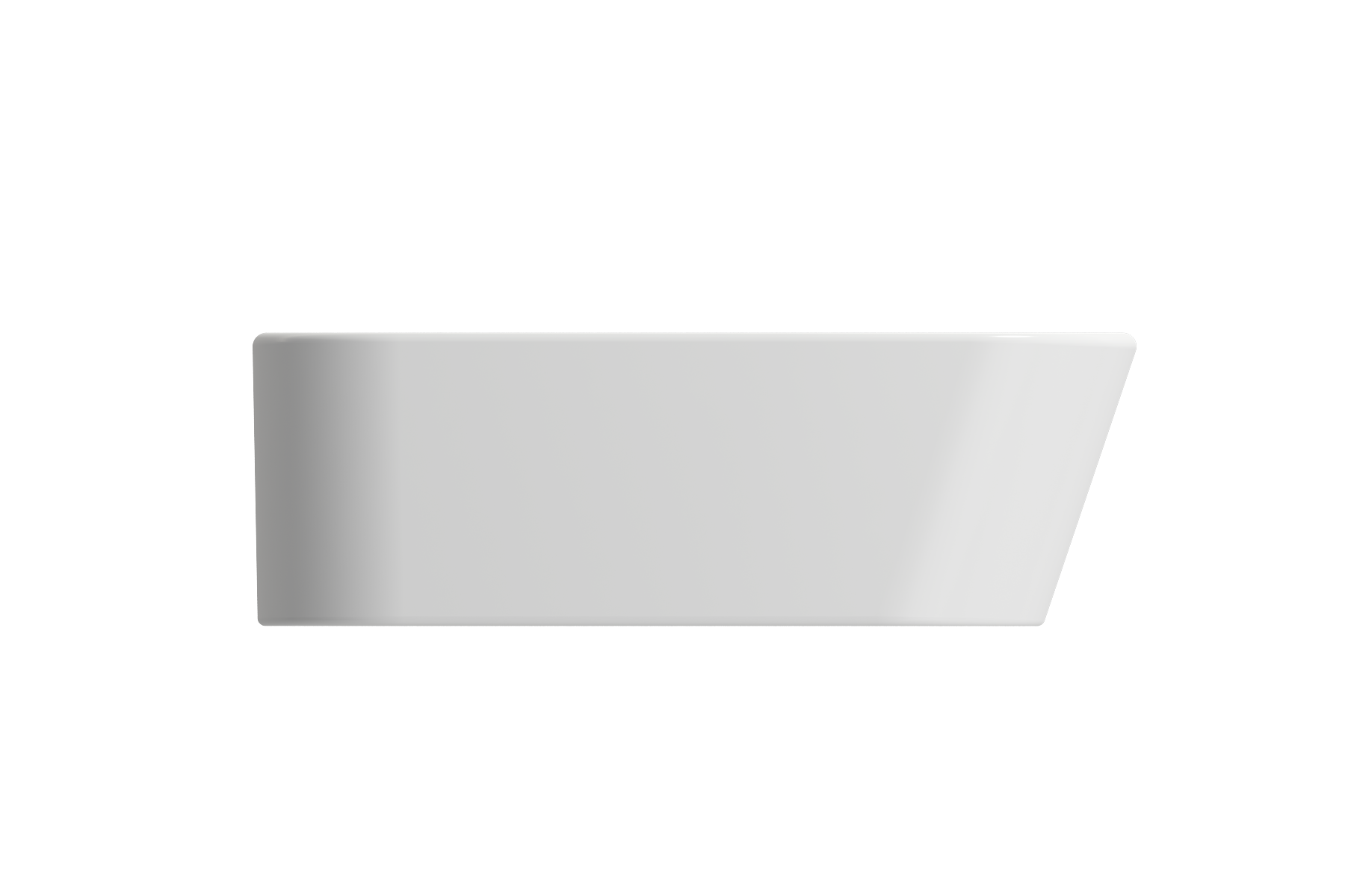 BOCCHI Firenze 20" Rectangle Vessel Fireclay Bathroom Sink, Matte White, Single Faucet Hole, 1074-002-0126