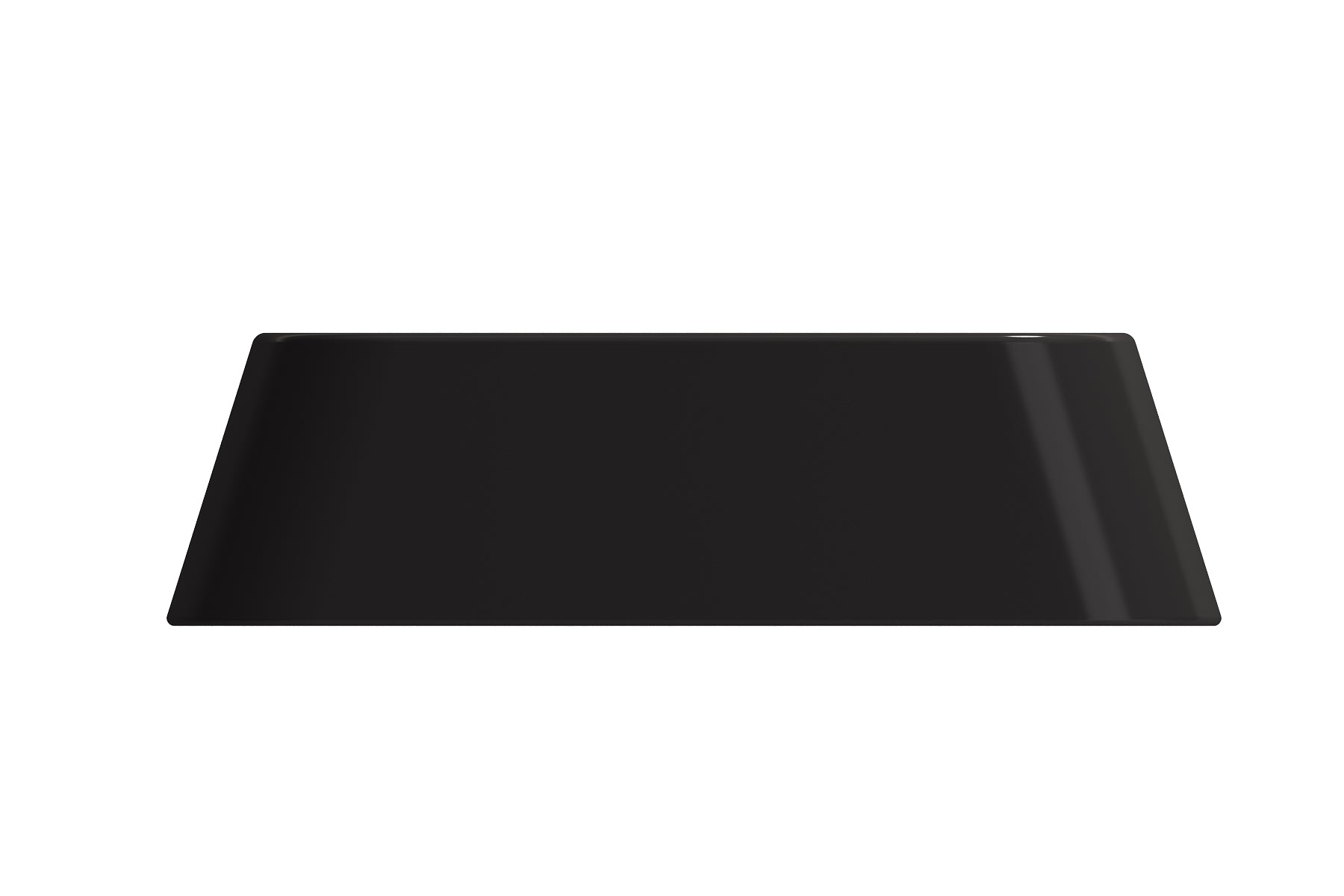 BOCCHI Firenze 20" Rectangle Vessel Fireclay Bathroom Sink, Matte Black, Single Faucet Hole, 1074-004-0126