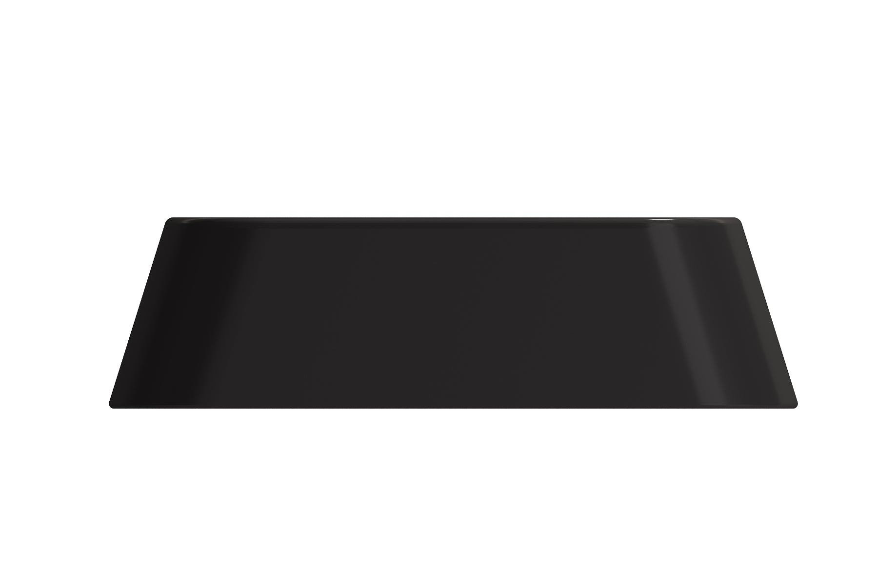 BOCCHI Firenze 20" Rectangle Vessel Fireclay Bathroom Sink, Matte Black, Single Faucet Hole, 1074-004-0126