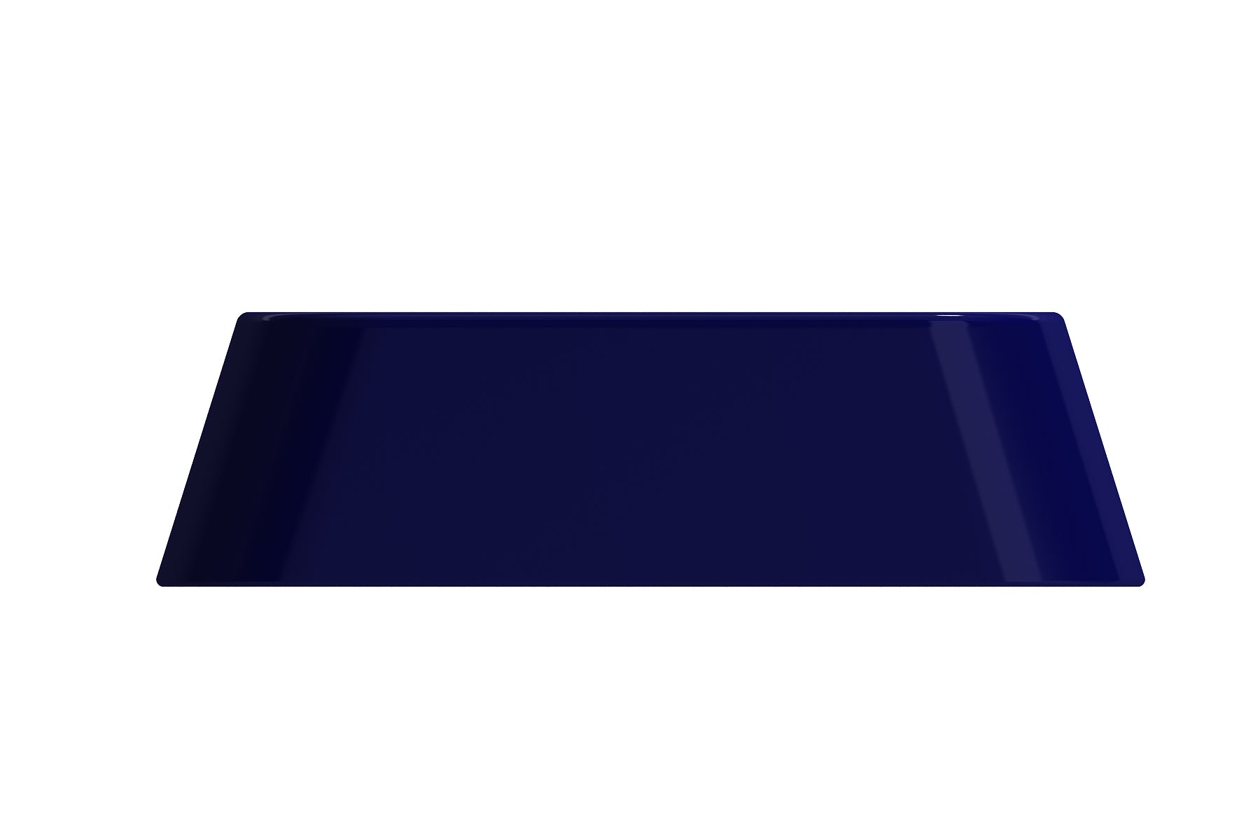 BOCCHI Firenze 20" Rectangle Vessel Fireclay Bathroom Sink, Sapphire Blue, Single Faucet Hole, 1074-010-0126