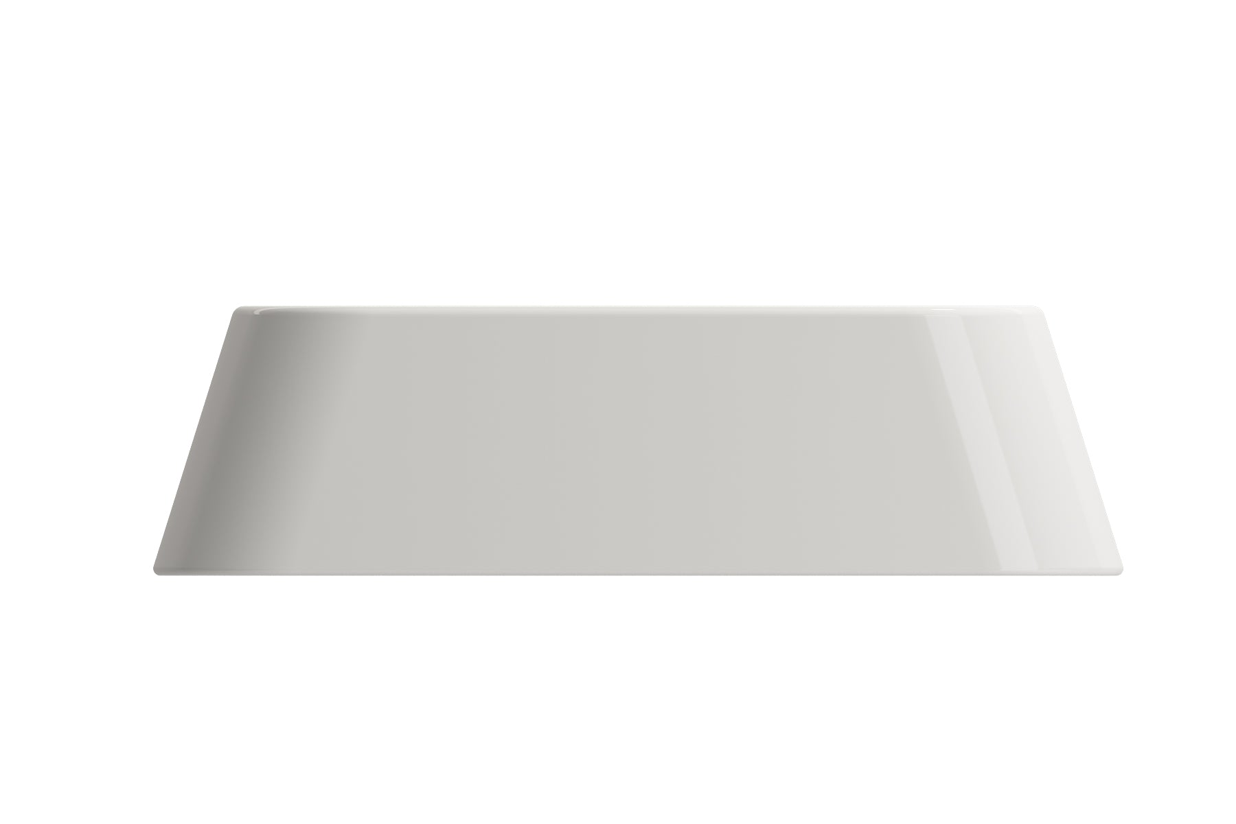 BOCCHI Firenze 20" Rectangle Vessel Fireclay Bathroom Sink, Biscuit, Single Faucet Hole, 1074-014-0126
