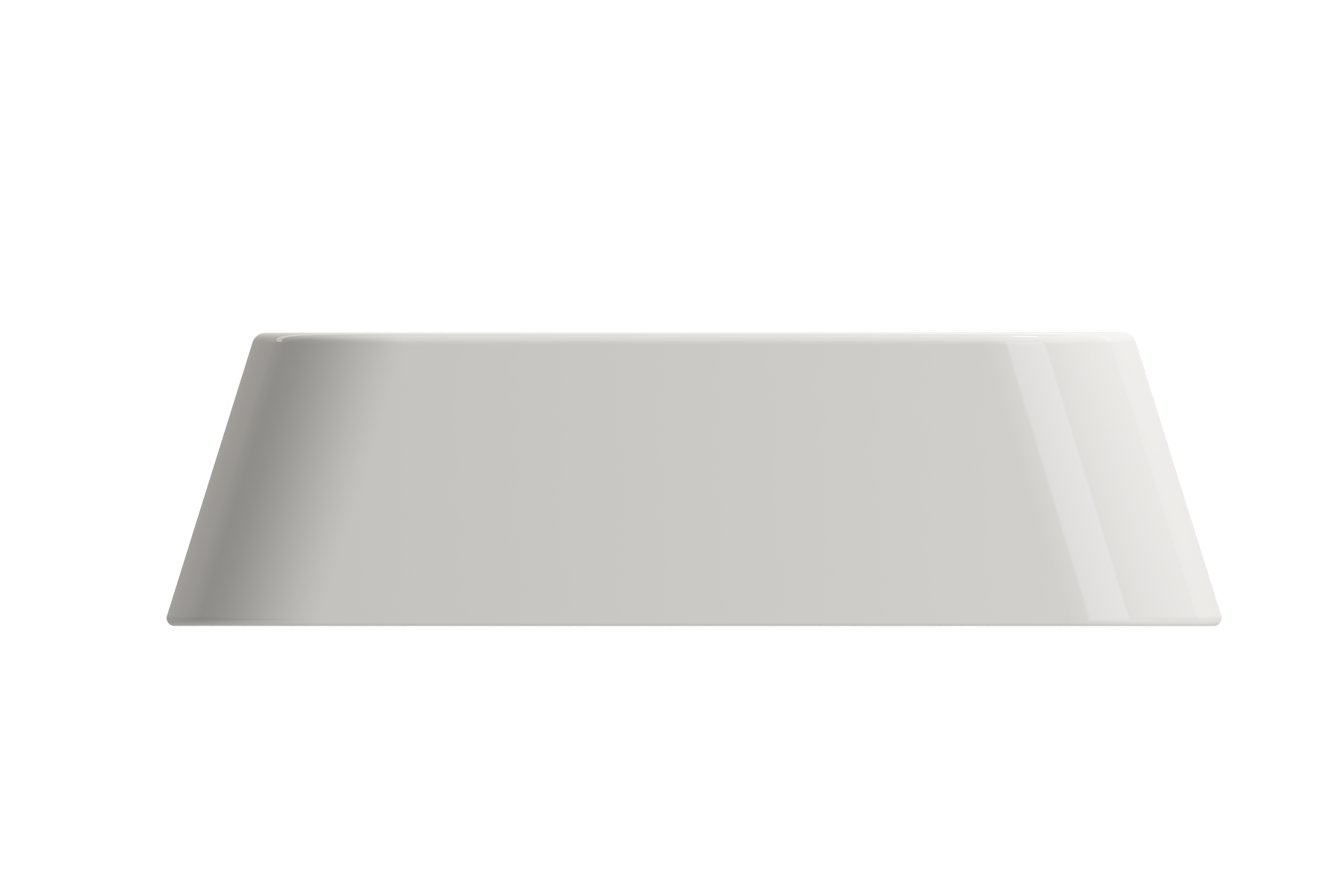 BOCCHI Firenze 20" Rectangle Vessel Fireclay Bathroom Sink, Biscuit, Single Faucet Hole, 1074-014-0126