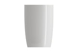 BOCCHI Etna 23" Palette Shaped Monoblock Pedestal Fireclay Bathroom Sink, White, 1075-001-0125