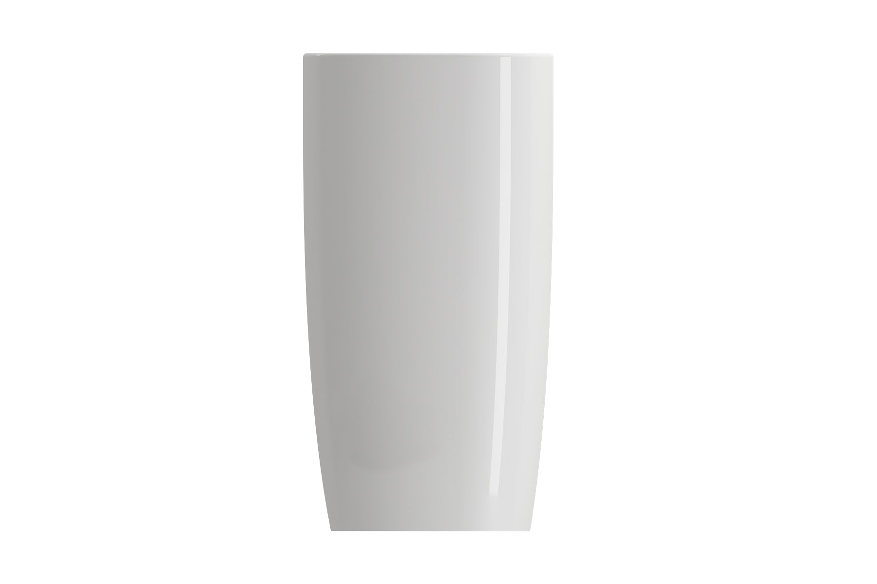 BOCCHI Etna 23" Palette Shaped Monoblock Pedestal Fireclay Bathroom Sink, White, 1075-001-0125