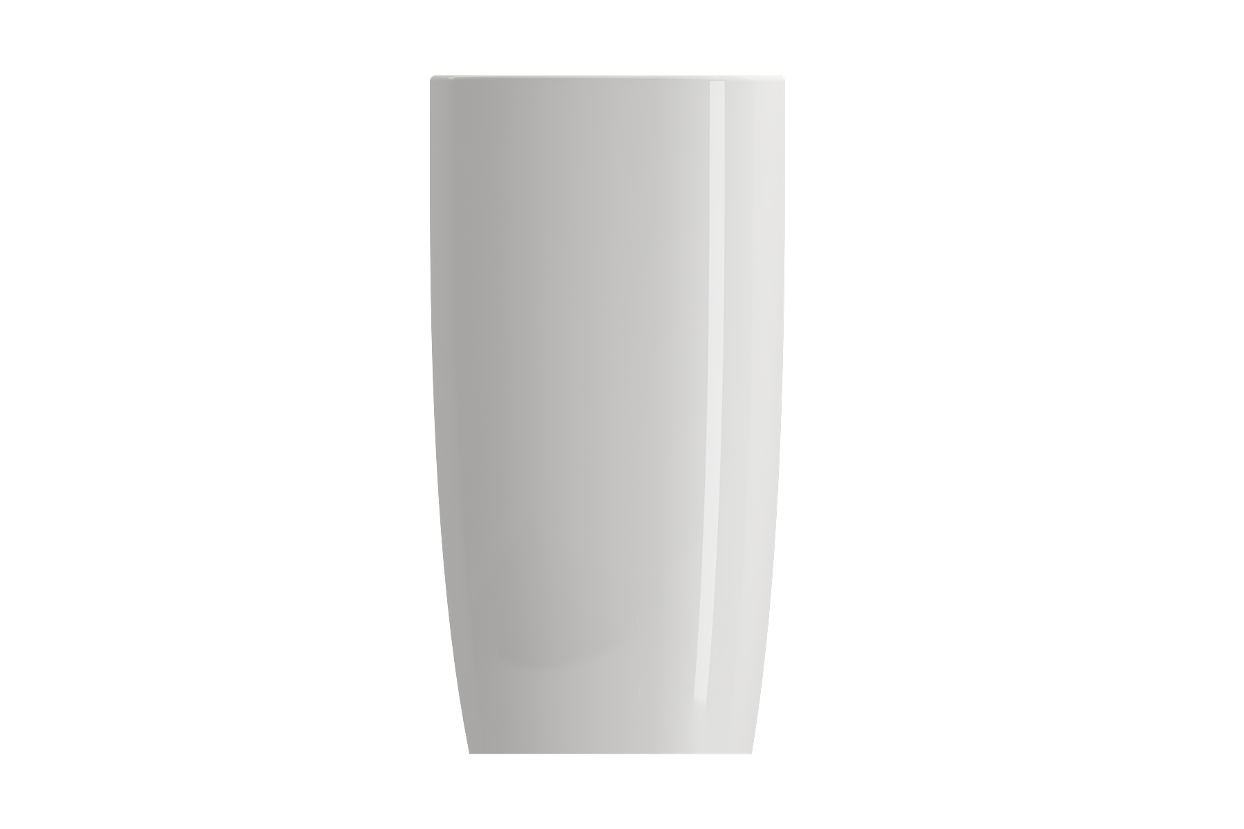 BOCCHI Etna 23" Palette Shaped Monoblock Pedestal Fireclay Bathroom Sink, White, 1075-001-0125