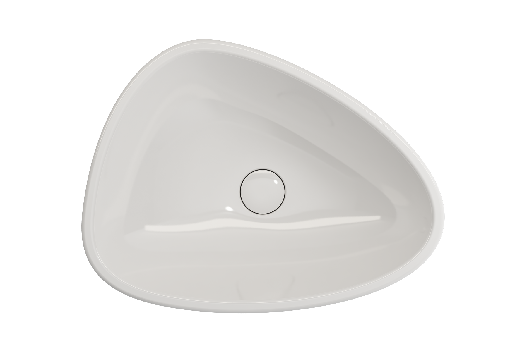BOCCHI Etna 23" Palette Shaped Monoblock Pedestal Fireclay Bathroom Sink, White, 1075-001-0125