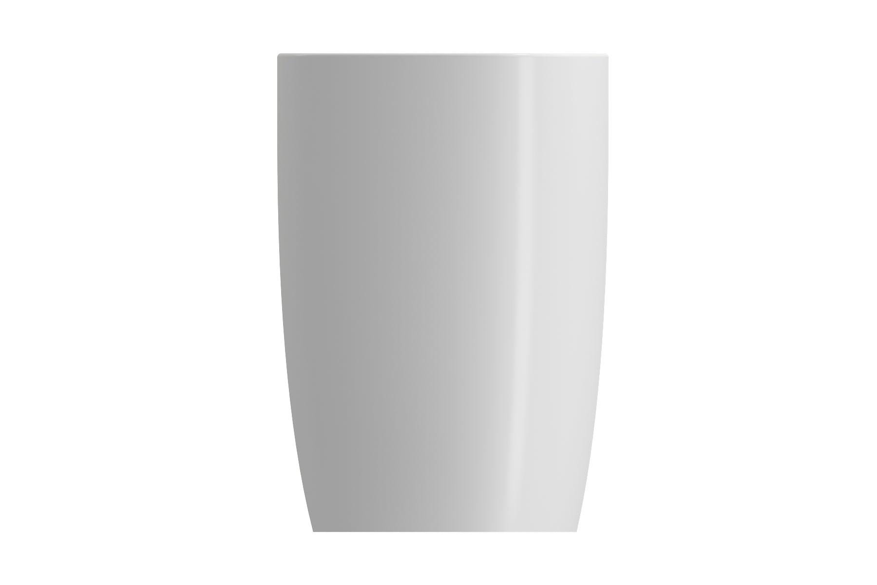 BOCCHI Etna 23" Palette Shaped Monoblock Pedestal Fireclay Bathroom Sink, Matte White, 1075-002-0125
