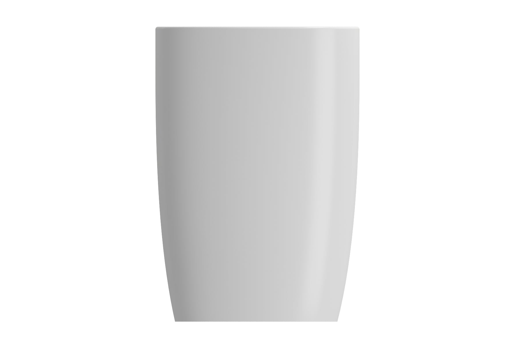 BOCCHI Etna 23" Palette Shaped Monoblock Pedestal Fireclay Bathroom Sink, Matte White, 1075-002-0125