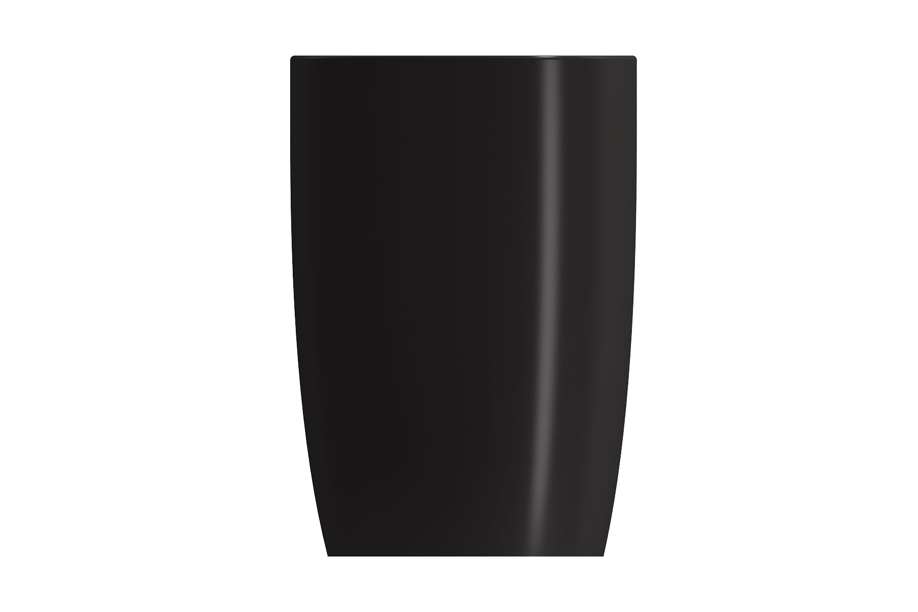 BOCCHI Etna 23" Palette Shaped Monoblock Pedestal Fireclay Bathroom Sink, Matte Black, 1075-004-0125
