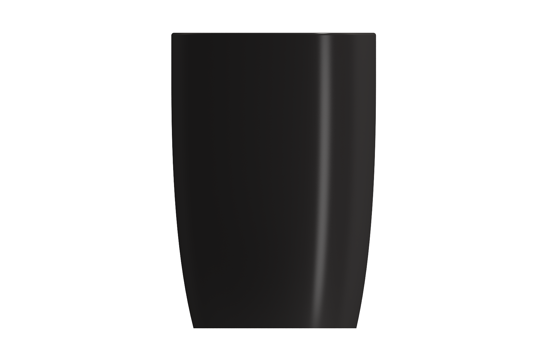 BOCCHI Etna 23" Palette Shaped Monoblock Pedestal Fireclay Bathroom Sink, Matte Black, 1075-004-0125