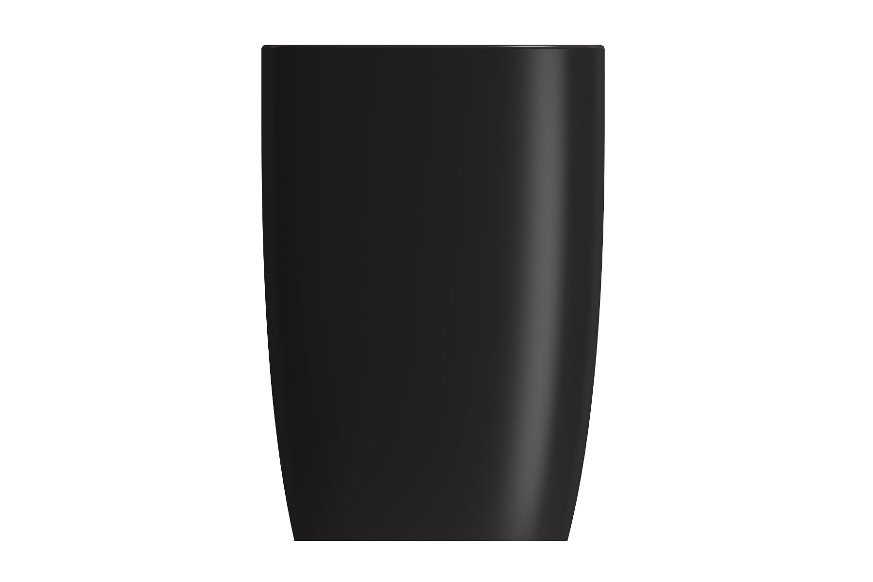 BOCCHI Etna 23" Palette Shaped Monoblock Pedestal Fireclay Bathroom Sink, Matte Black, 1075-004-0125