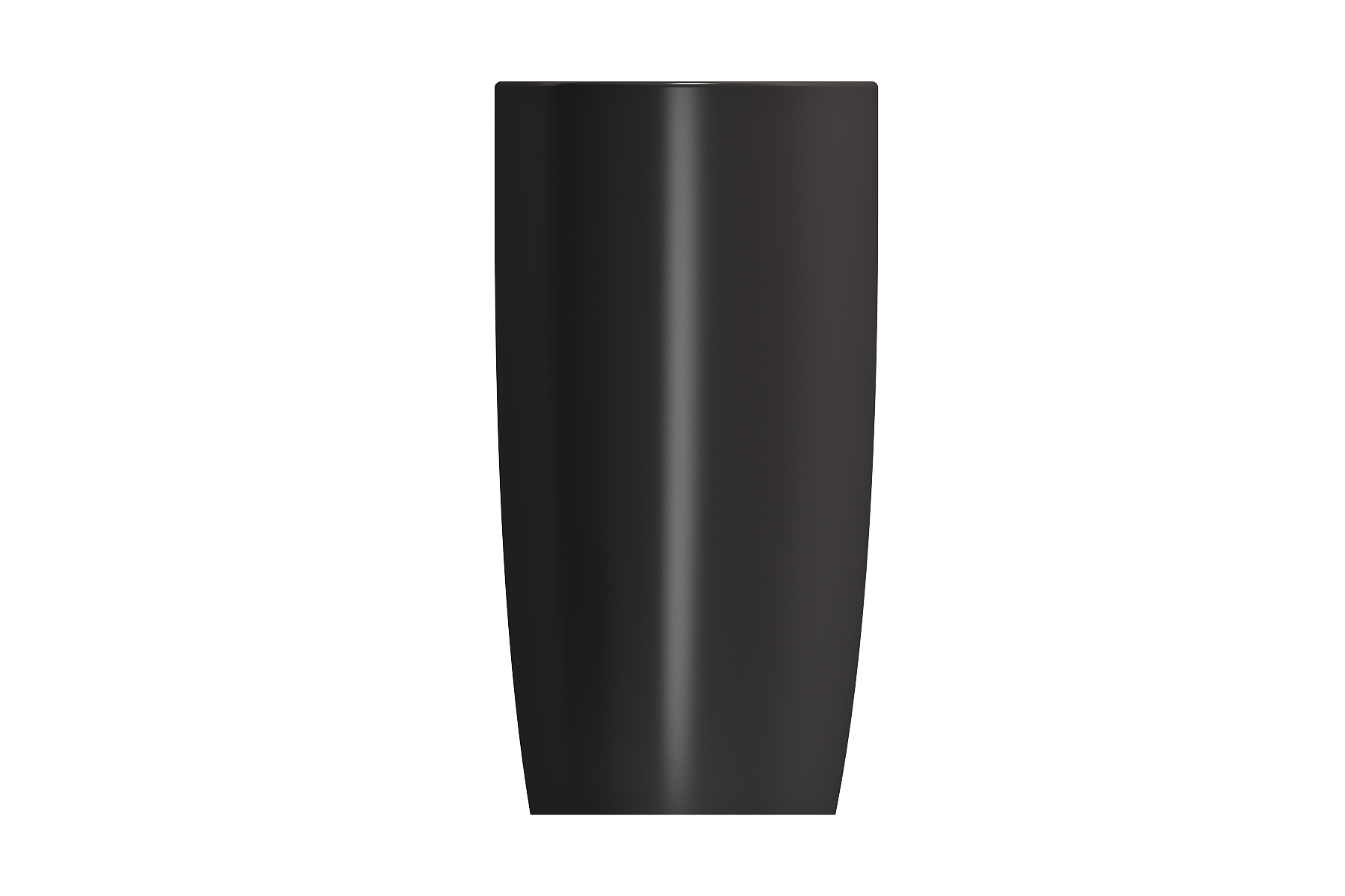 BOCCHI Etna 23" Palette Shaped Monoblock Pedestal Fireclay Bathroom Sink, Matte Black, 1075-004-0125