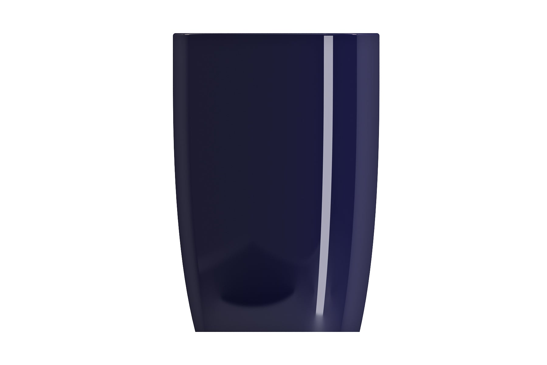 BOCCHI Etna 23" Palette Shaped Monoblock Pedestal Fireclay Bathroom Sink, Sapphire Blue, 1075-010-0125
