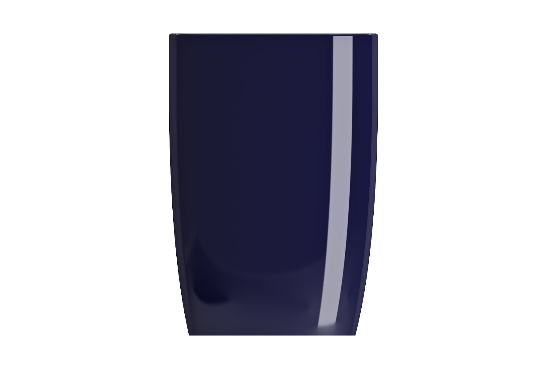 BOCCHI Etna 23" Palette Shaped Monoblock Pedestal Fireclay Bathroom Sink, Sapphire Blue, 1075-010-0125