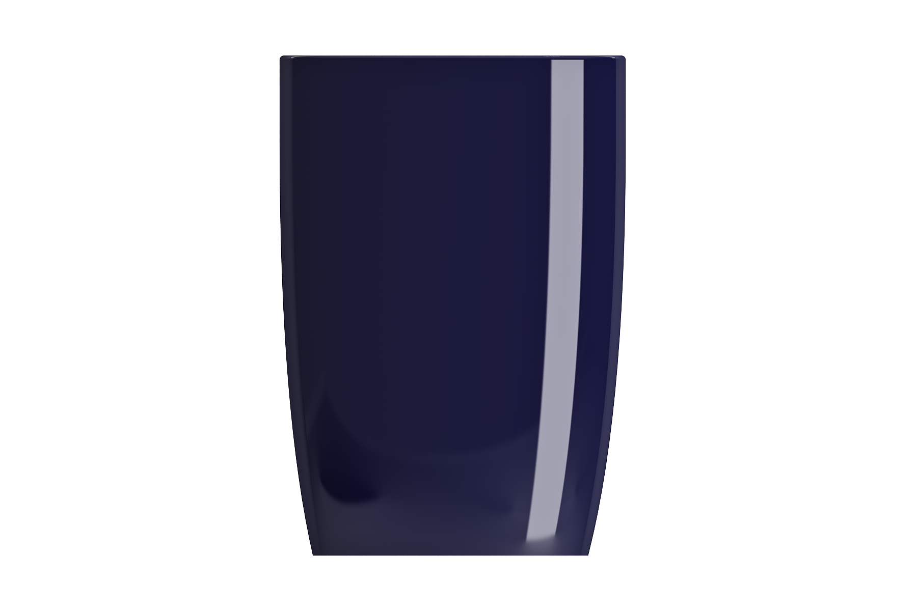 BOCCHI Etna 23" Palette Shaped Monoblock Pedestal Fireclay Bathroom Sink, Sapphire Blue, 1075-010-0125
