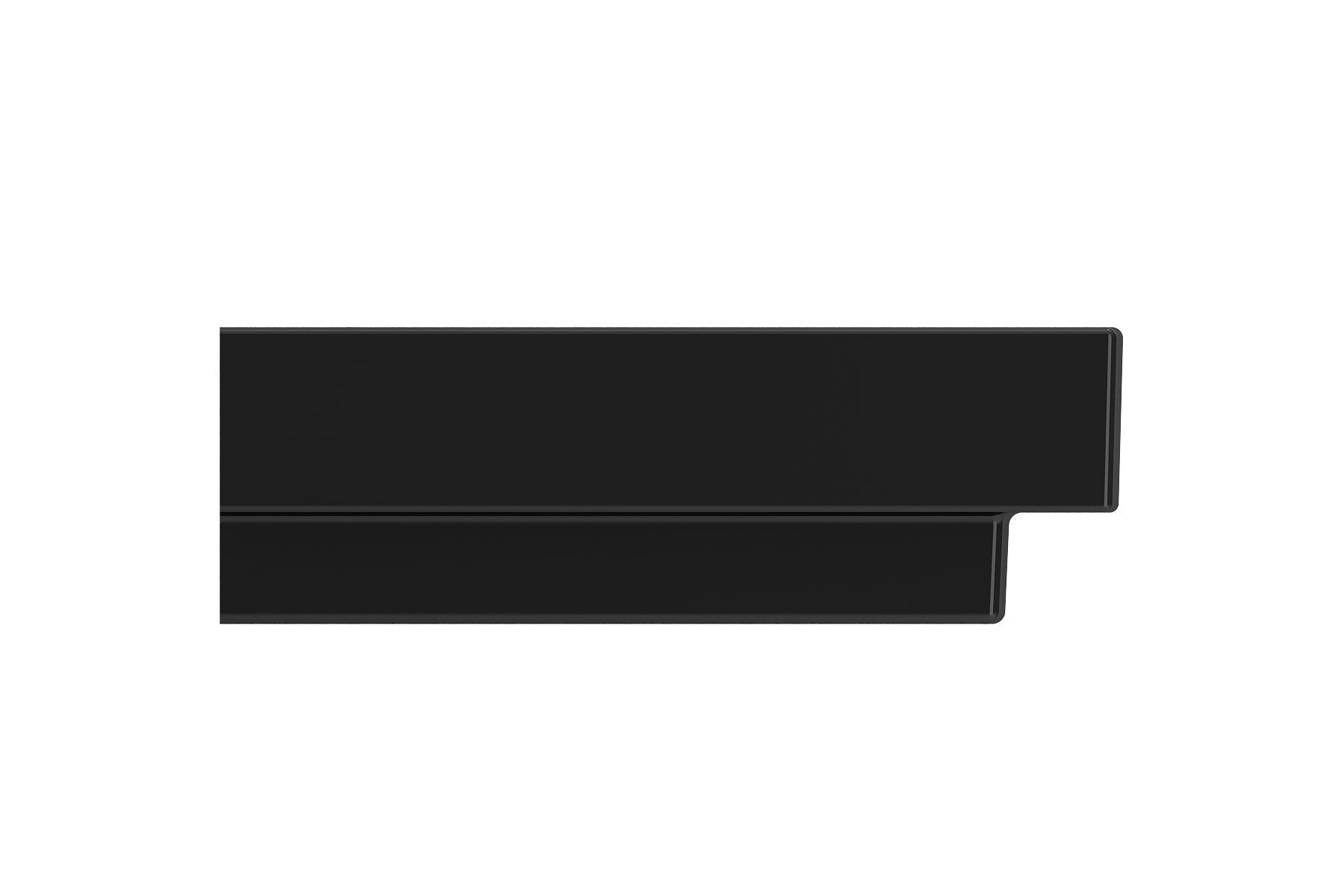 BOCCHI Scala 24" Rectangle Wallmount Fireclay Bathroom Sink, Black, 3 Faucet Hole, 1077-005-0127