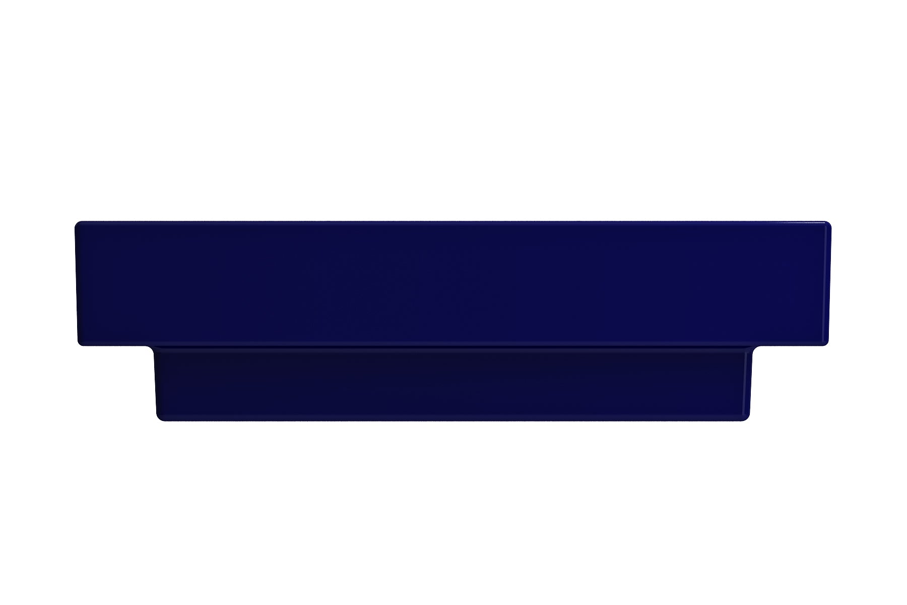 BOCCHI Scala 24" Rectangle Wallmount Fireclay Bathroom Sink, Sapphire Blue, 3 Faucet Hole, 1077-010-0127